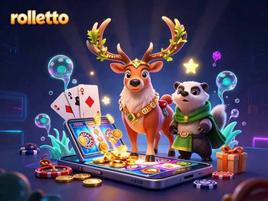 Engage with rolletto's vibrant casino universe through captivating games and charming characters.