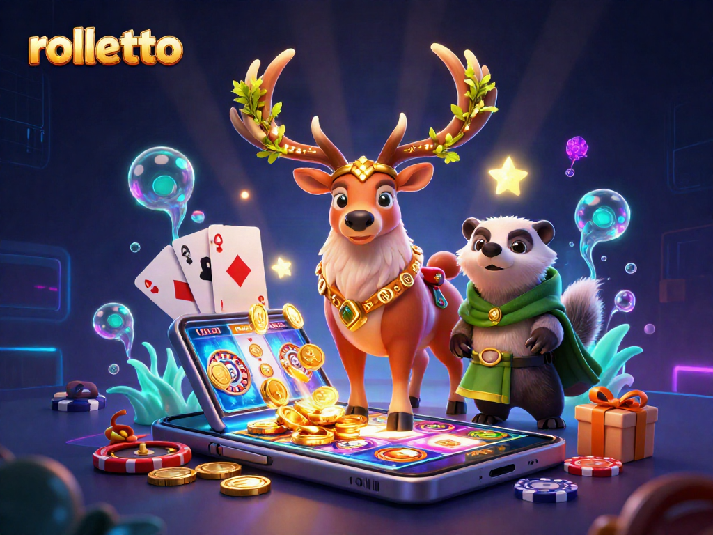 Engage with rolletto's vibrant casino universe through captivating games and charming characters.