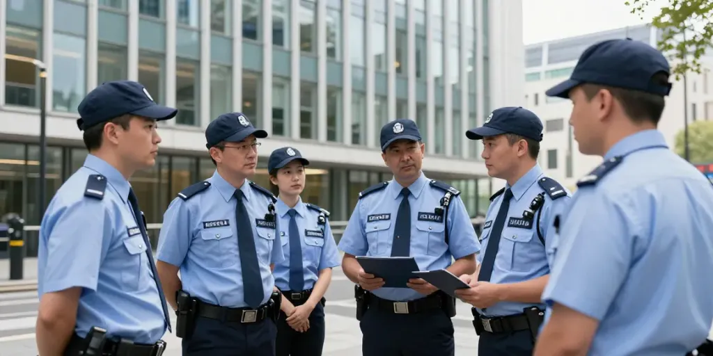 Corporate Security team conducting security assessments in London, emphasizing professional and reliable services.